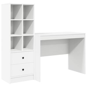 vidaXL Laud Valge 145.5 x 50 x 127 cm 2 tk