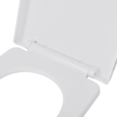 vidaXL vaikselt sulguv prill-laud, valge, kandiline