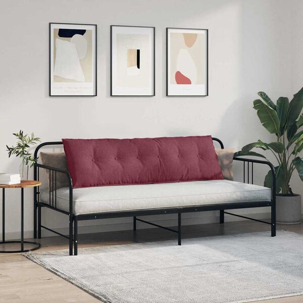 vidaXL Seljatugi padi Veinpunane 160 x 19 x 50 cm kangas