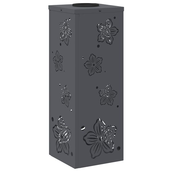 vidaXL P&auml;ikese LED k&auml;igutee tuli 2 pcs Antratsiit K&uuml;lmvaltsitud teras