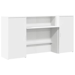 vidaXL vastuv&otilde;tulaud, valge, 200x50x103,5 cm, tehispuit