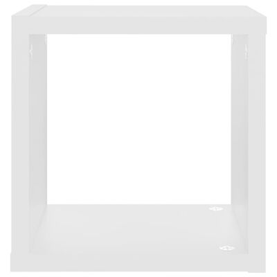 vidaXL kuubikukujulised seinariiulid 4 tk, valge, 22x15x22 cm