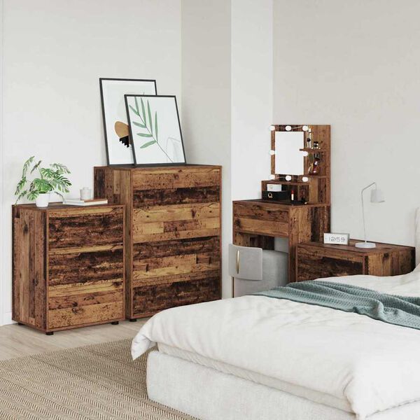 vidaXL Ladustamiskapid 2 pcs Vana puit 80 x 48 x 105 cm Tehispuit