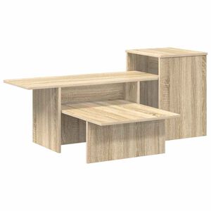 vidaXL Konsoollaud Sonoma tamm 91,5 x 35 x 38,5 cm Tehispuit