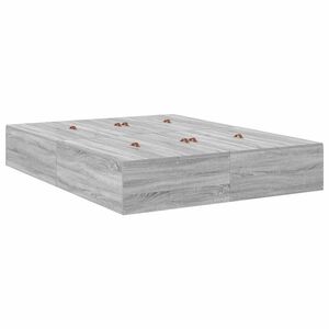 vidaXL Voodi hoiukohaga raam sahtliga Hall Sonoma 160 cm Tehispuit