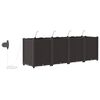 vidaXL Aia istutuspot 4 pcs Pruun Plastmass