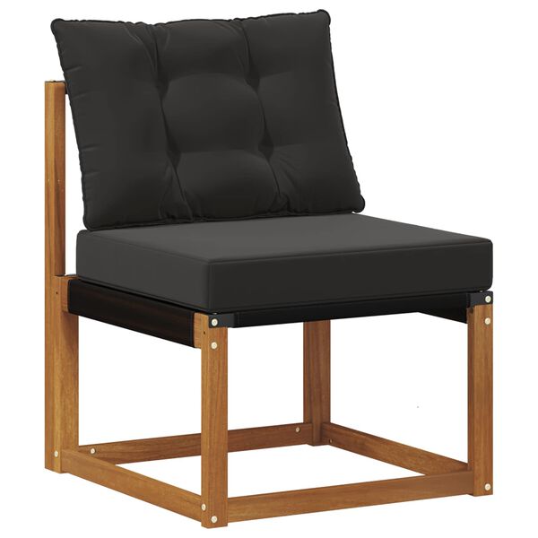 vidaXL V&auml;li diivanikomplekt padjaga 4 pcs Looduslik ja must