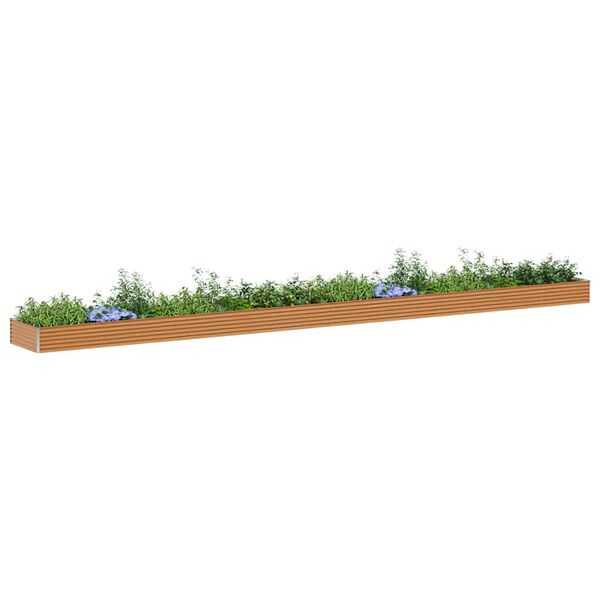 vidaXL K&otilde;rgendatud aia taimelava 970 x 100 x 36 cm Tsinkteras