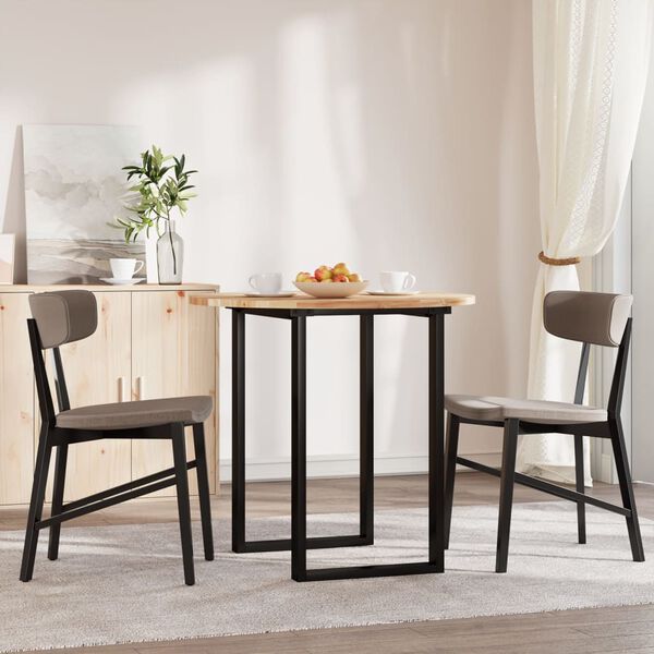 vidaXL ümmargune lauaplaat, Ø80x2 cm, akaatsiapuit