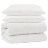 vidaXL Teki komplekt padjaga 3 pcs Valge Mikrofiber ja allahindlused