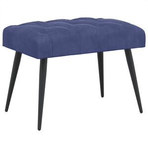 vidaXL N&ouml;&ouml;riga pehmendatud pink Politsei sinine 60 x 40 x 45 cm Samet