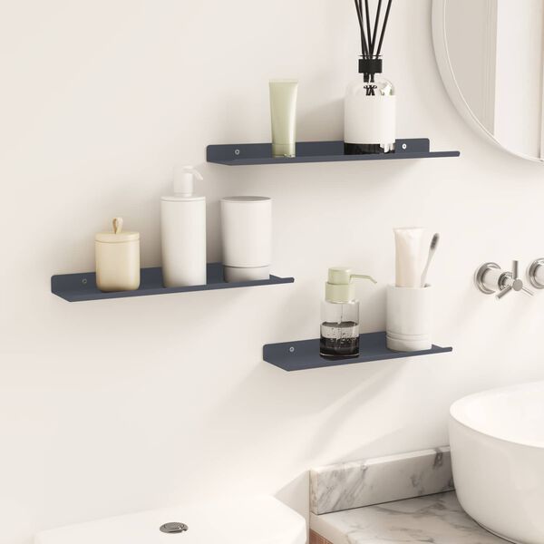 vidaXL Ujuv riiul 3 pcs Antratsiit 40 x 9 x 2,5 cm Teras