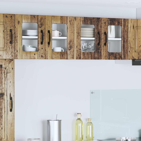 vidaXL K&ouml;&ouml;gikapp 2 pcs Vana puit 60 x 31 x 40 cm Tehispuit