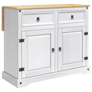 vidaXL K&ouml;&ouml;gik&auml;ru sahtliga 2 pcs Valge ja Meep&otilde;hi 112 x 70 x 91,5 cm