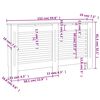 vidaXL radiaatorikate must 152 x 19 x 81,5 cm, MDF