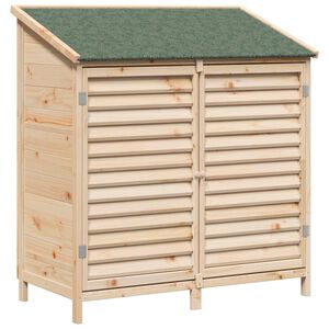 vidaXL Aiashed katusega Naturaalne 106 x 56 x 113,5 cm Tugev kuusepuit
