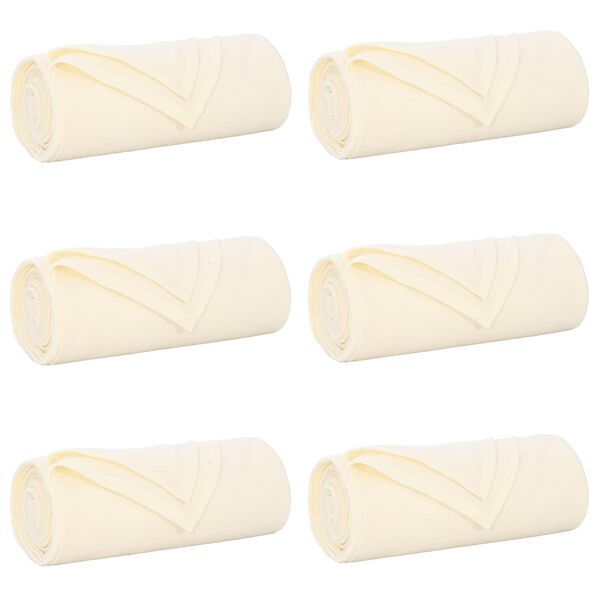 vidaXL Viskab tekid 6 pcs cream 270 x 240 cm Fliis