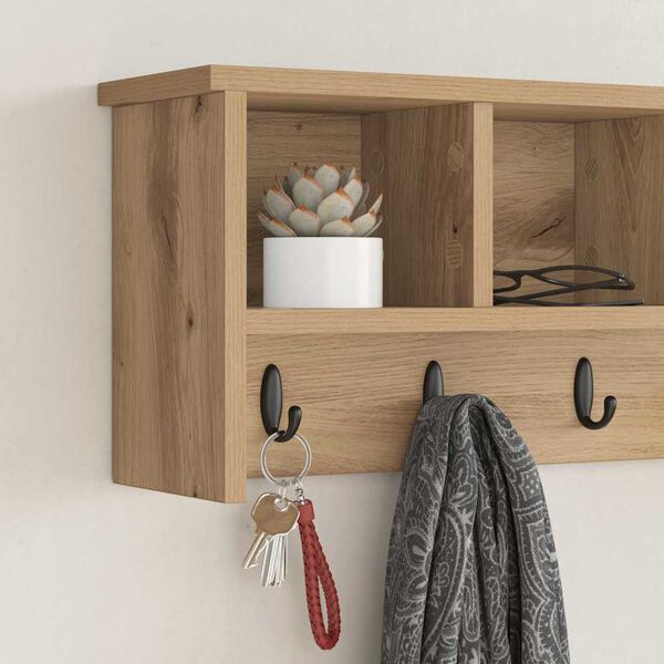 vidaXL Seinale kinnitatav riidepuu k&auml;sit&ouml;&ouml;tamm 75 x 16 x 26 cm