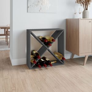 vidaXL veinikapp, hall, 62 x 25 x 62 cm, m&auml;nnipuit