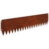vidaXL Murupiire 20 tk 103 x 25 cm Teras Rooste