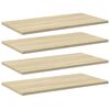 vidaXL riiuliplaadid 4 tk, Sonoma tamm, 60x30x1,5 cm, puitlaastplaat