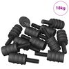 vidaXL Seismise kruvi 4865 pcs Must M4 Kummi ja Terase