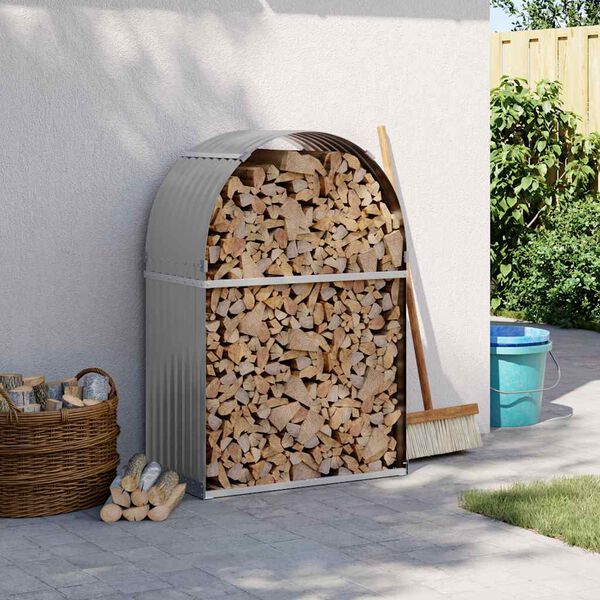 vidaXL k&uuml;ttepuude alus, helehall, 80 x 45 x 120 cm, tsingitud teras