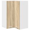 vidaXL Seinakapp Sonoma tammes ja valges 57 x 57 x 80 cm Tehispuit