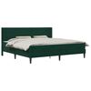vidaXL Voodiraam madratsiga peaga Tumeroheline 180 x 200 cm Samet
