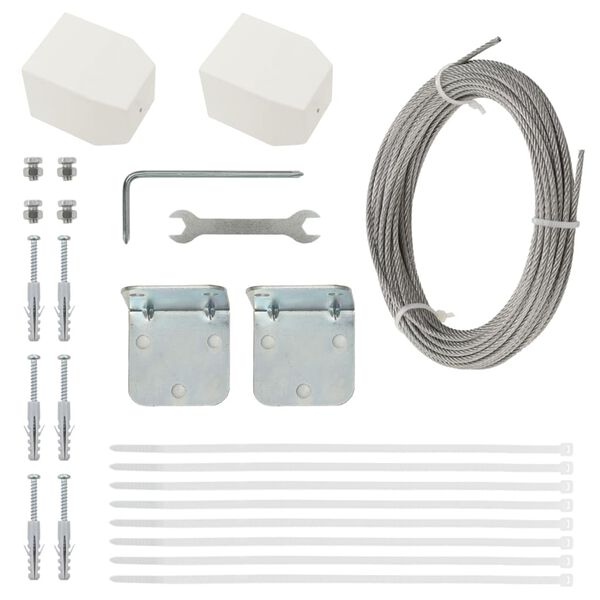 vidaXL rõdusirm, tumeroheline, 140 x 240 cm, Oxfordi kangas