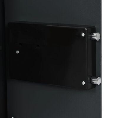 vidaXL digitaalne seif sõrmejäljelugejaga, tumehall, 35 x 31 x 50 cm