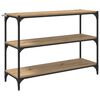 vidaXL Raamaturiiul 3 tasandit 100 x 33 x 70,5 cm k&auml;sit&ouml;&ouml;tamm