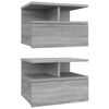 vidaXL kinnitatav &ouml;&ouml;kapp 2 tk, hall Sonoma tamm, 40x31x27cm, tehispuit