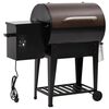 vidaXL pelletgrill alumise riiuliga, must, 94 cm, raud
