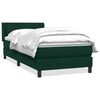 vidaXL Box vedruvoodi madratsiga Tumeroheline 90x210 cm samet