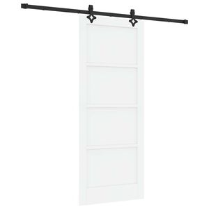 vidaXL Libisev uks ORKDAL Valge 83 x 202 cm Toekas m&auml;nnipuit
