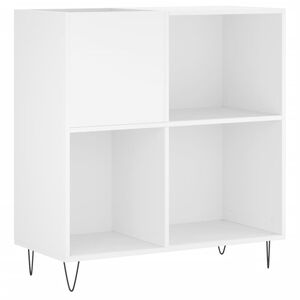 vidaXL plaadikapp, valge, 84,5 x 38 x 89 cm, tehispuit