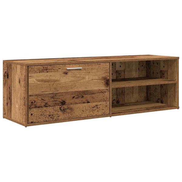 vidaXL telerikapp Old Wood 120x34x37 cm Engineered Wood