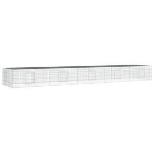 vidaXL 5 paneeliga j&auml;nesepuur, 541x109x54 cm, tsingitud raud