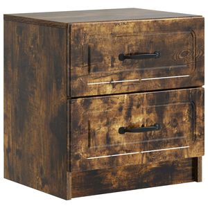 vidaXL &Ouml;&ouml;lambi kapp Suitsutatud tamm 43 x 34,5 x 44,5 cm Tehispuit