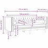 vidaXL Chesterfield-diivan padjaga Helehall 174 x 74.5 x 70.5 cm Samet