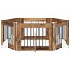 vidaXL Koerav&auml;rav koos aluspuudega 6 pcs Vana puit 80 x 60 cm