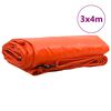 vidaXL Tarpaulin 650g / m² Oranž 3 x 4 m Lõuend PVC kattega