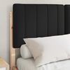 vidaXL Voodiraam Pehme Peatoega peaga Must 120 x 190 cm Tahke m&auml;nd