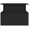 vidaXL kohvilaud, must, 90 x 55 x 42,5 cm, tehispuit