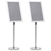 vidaXL Plakati alused 2 pcs H&otilde;bedane 45 x 32,7 x 108 cm Alumiinium