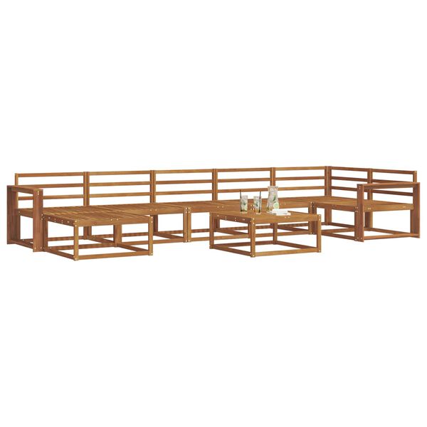 vidaXL V&auml;li diivanikomplekt 8 pcs Neutraalne Tugev akatsiapuu