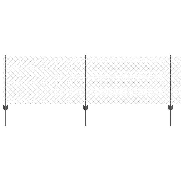 vidaXL Aed koos postiga Hall 0,8 x 10 m Terased ja PVC