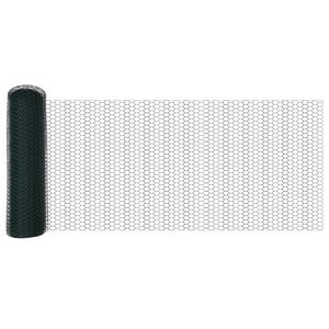 vidaXL Heksagonaalne tara Roheline 0,5 x 10 m PVC