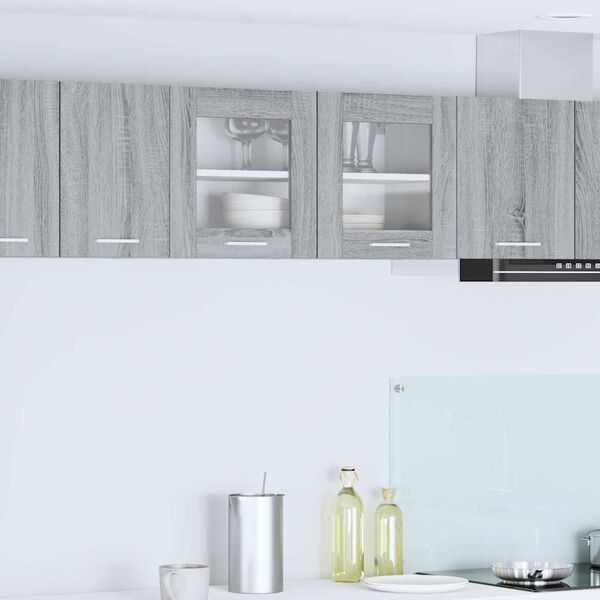 vidaXL Seinakapp uksega Hall Sonoma ja valge 80 x 31 x 40 cm Tehispuit